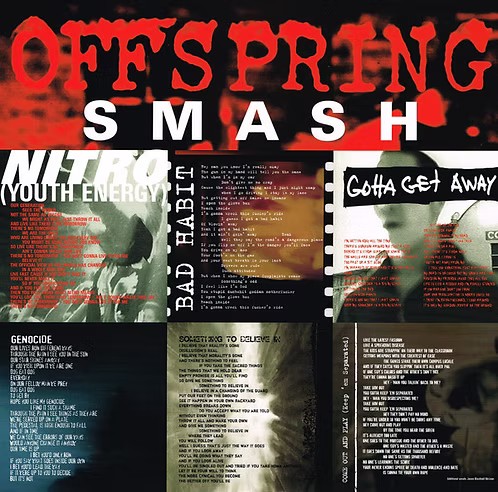 THE OFFSPRING LP Smash (180 Gram Heavyweight Vinyl)