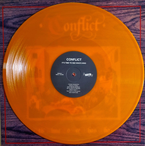 Conflict – It's Time To See Who's Who - LP - Orange - Gatefold Sleeve - Limited Edition of 500 Copies