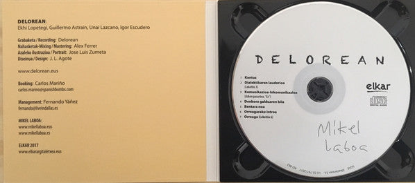 Delorean – Mikel Laboa - CD - Digipak - 2017 - Elkar – KD-963 - NUEVO - PRECINTADO / NEW - SEALED.