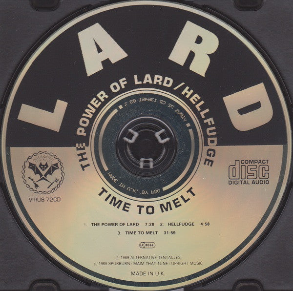 Lard – Power Of Lard EP - CD - 1989 - Alternative Tentacles – VIRUS 72CD - Muy Buen Estado / Very Good Condition (VG+/VG+)