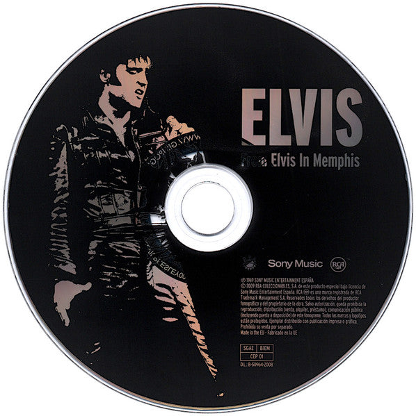 Elvis – From Elvis In Memphis - CD - Libro de Tapa Dura de 20 Páginas - Como Nuevo / Like New (M- / M-)