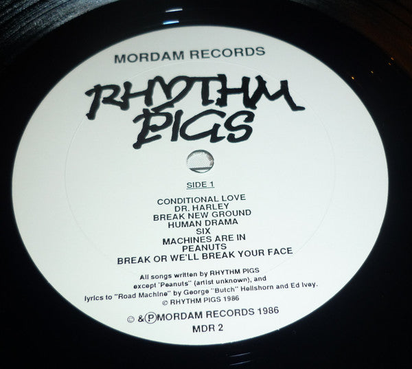 Rhythm Pigs – Rhythm Pigs - LP - 1986 - Mordam Records – MDR 2 - Muy Buen Estado / Very Good Condition (M- / VG+)