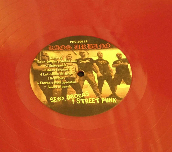 Kaos Urbano - Sexo, Drogas Y Street Punk (LP, Album, Rojo / Red)
