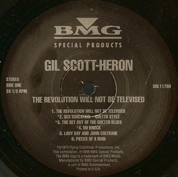 Gil Scott-Heron – The Revolution Will Not Be Televised - LP - Gatefold - 180 gr. - 1998 - BMG Special Products – DRL11798, BMG Special Products – BDL1-0613 - USADO / USED (M- / M-)