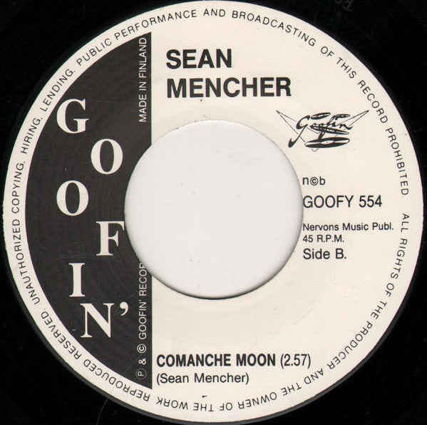 Sean Mencher – When You Smile / Comanche Moon - 7" - 1995 - Goofin' Records – GOOFY 554 - Como Nuevo / Like New (M-/M-)