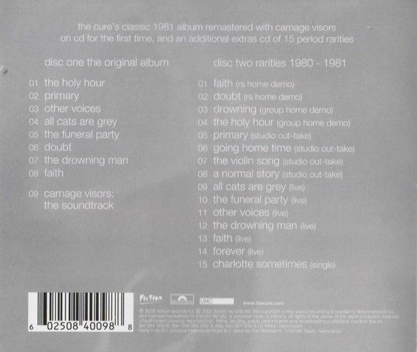 The Cure - Faith - 2xCD
