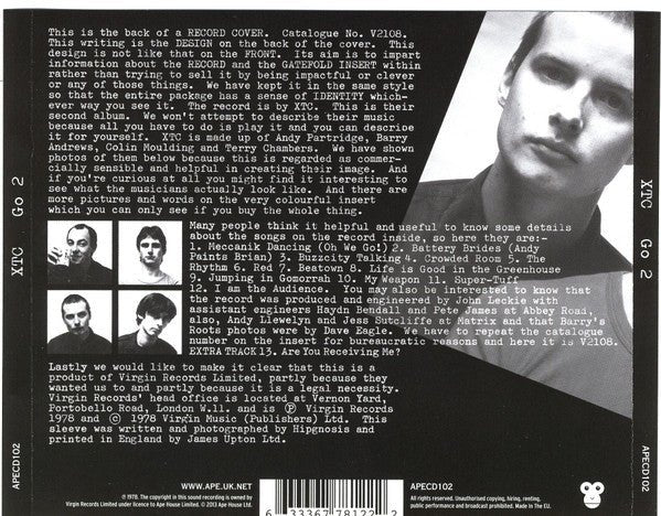 XTC - Go 2 - CD