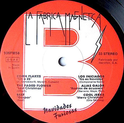 Navidades Furiosas (Canciones De Paz Y Rabia) - LP - NO incluye el Insert con las Letras - 1993 - La Fabrica Magnetica – 936FM58 - Vinilo Muy Buen Estado / Portada Muy Buen Estado (VG+/VG+)