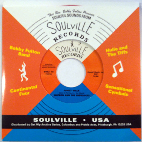 Watson And The Sherlocks – Standing On The Corner / Funky Walk - 7" - Rojo / Red - 200 - Soulville Records – GHAS-18 - Vinilo Como Nuevo / Portada Como Nueva (M-/M-)