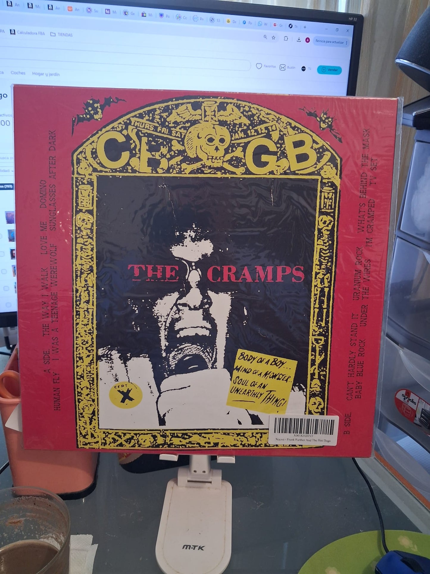 The Cramps – Frank Further And The Hot Dogs - Live At CBGB's Friday Jan 13. 1978 - LP - Nuevo sin usar pero no precintado / New and unplayed but not sealed.