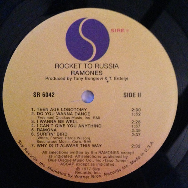 Ramones – Rocket To Russia - LP - 180 gram - 2005 - Sire – SR 6042 - Vinilo Como Nuevo / Portada Muy Buen Estado (M-/VG+)