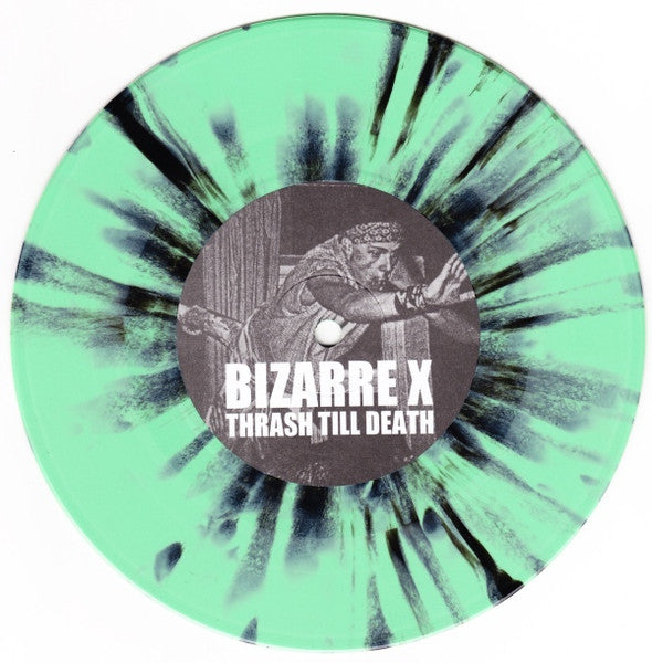 Kent Brockman / Bizarre X – !Nö Sleep 'Till Circlepit! - 7" - Green / Black Splatte - Nuevo sin usar pero no precintado / New unplayed but not sealed.