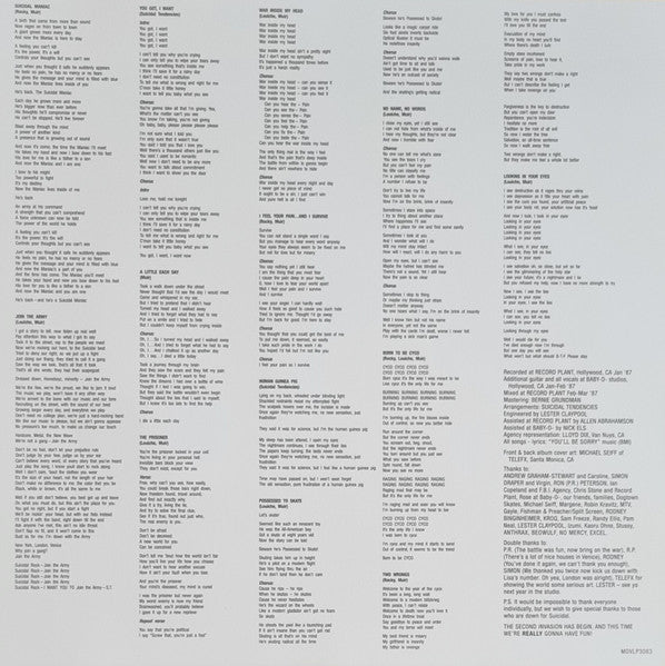Suicidal Tendencies – Join The Army - LP - 180 gr. - 2022 - Music On Vinyl – MOVLP3083