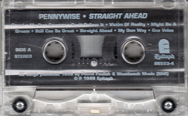 Pennywise – Straight Ahead - Cassette - 1999 - Epitaph – 86553-4