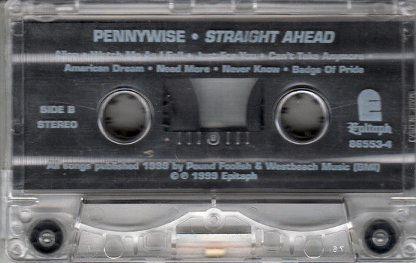 Pennywise – Straight Ahead - Cassette - 1999 - Epitaph – 86553-4