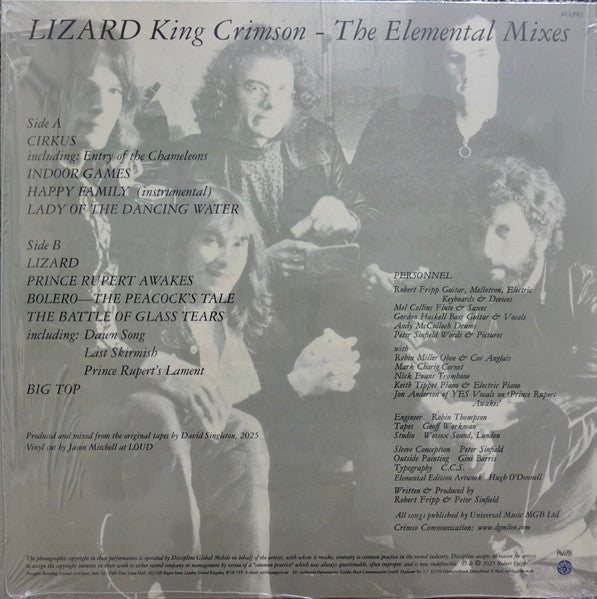King Crimson - Lizard (Elemental Mixes) - LP