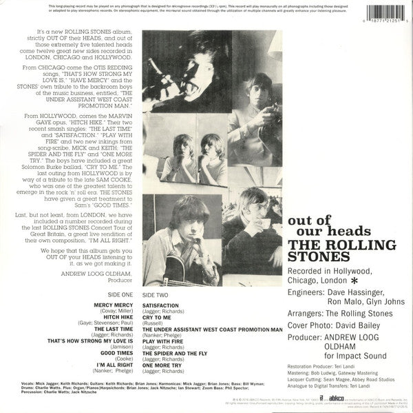 The Rolling Stones - Out Of Our Heads - LP
