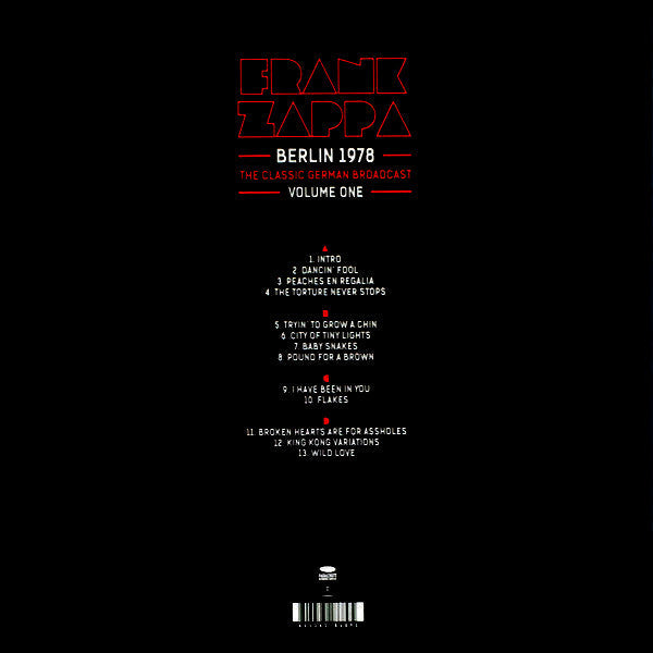 Frank Zappa - Berlin 1978 Volume One - 2xLP