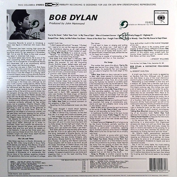 Bob Dylan - Bob Dylan - LP