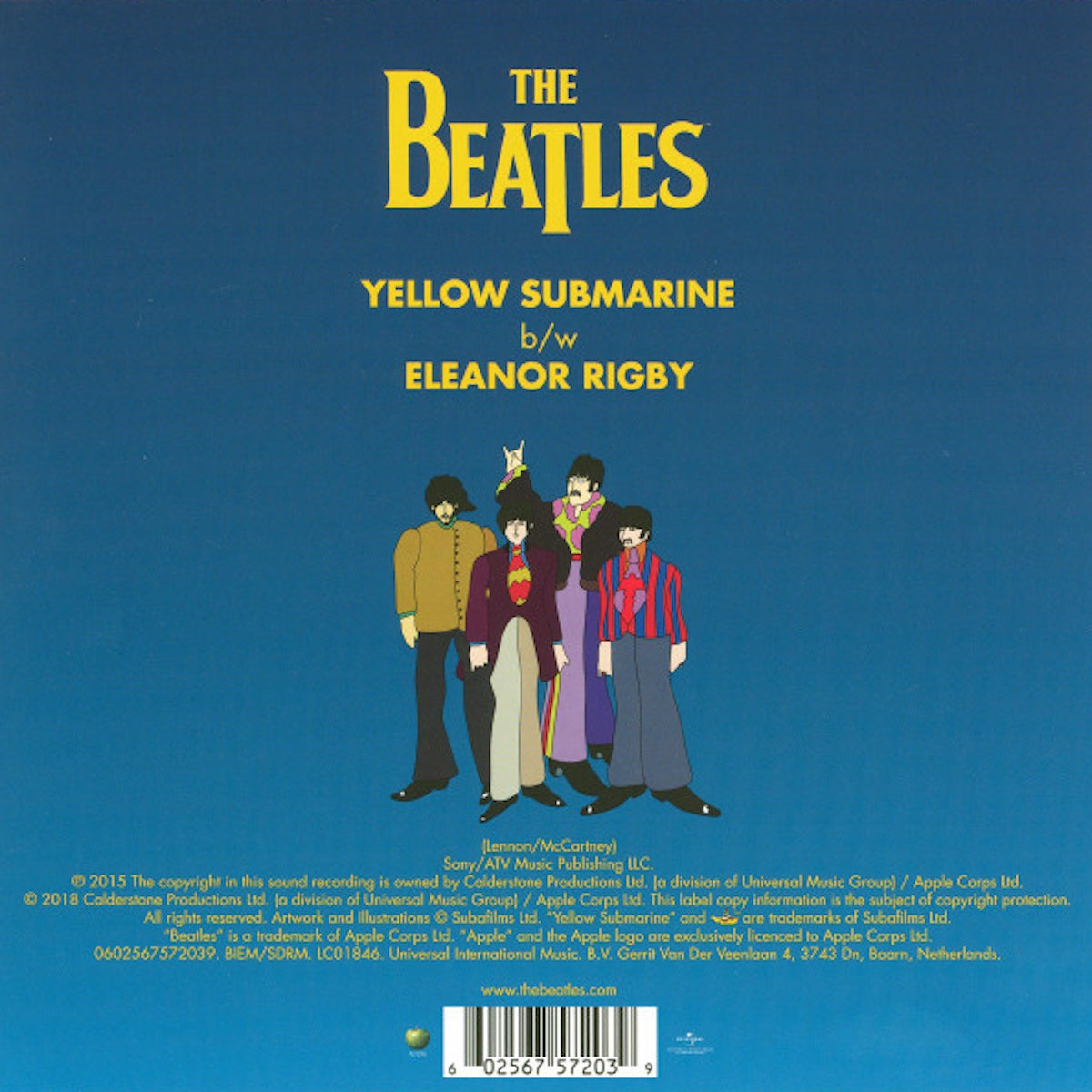 The Beatles - Yellow Submarine - 7" - Color