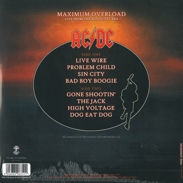 AC/DC - Maximum Overload (Live From The Bon Scott Era) - LP