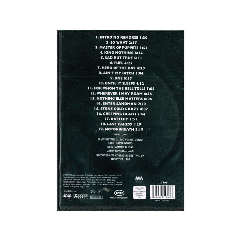 Metallica - UK (Reading Festival 1997) - DVD
