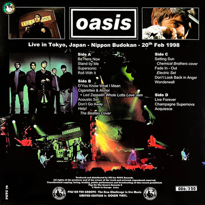 OASIS 2xLP Destination Budokan (Green & Yellow Coloured) 320 Numbered Copies