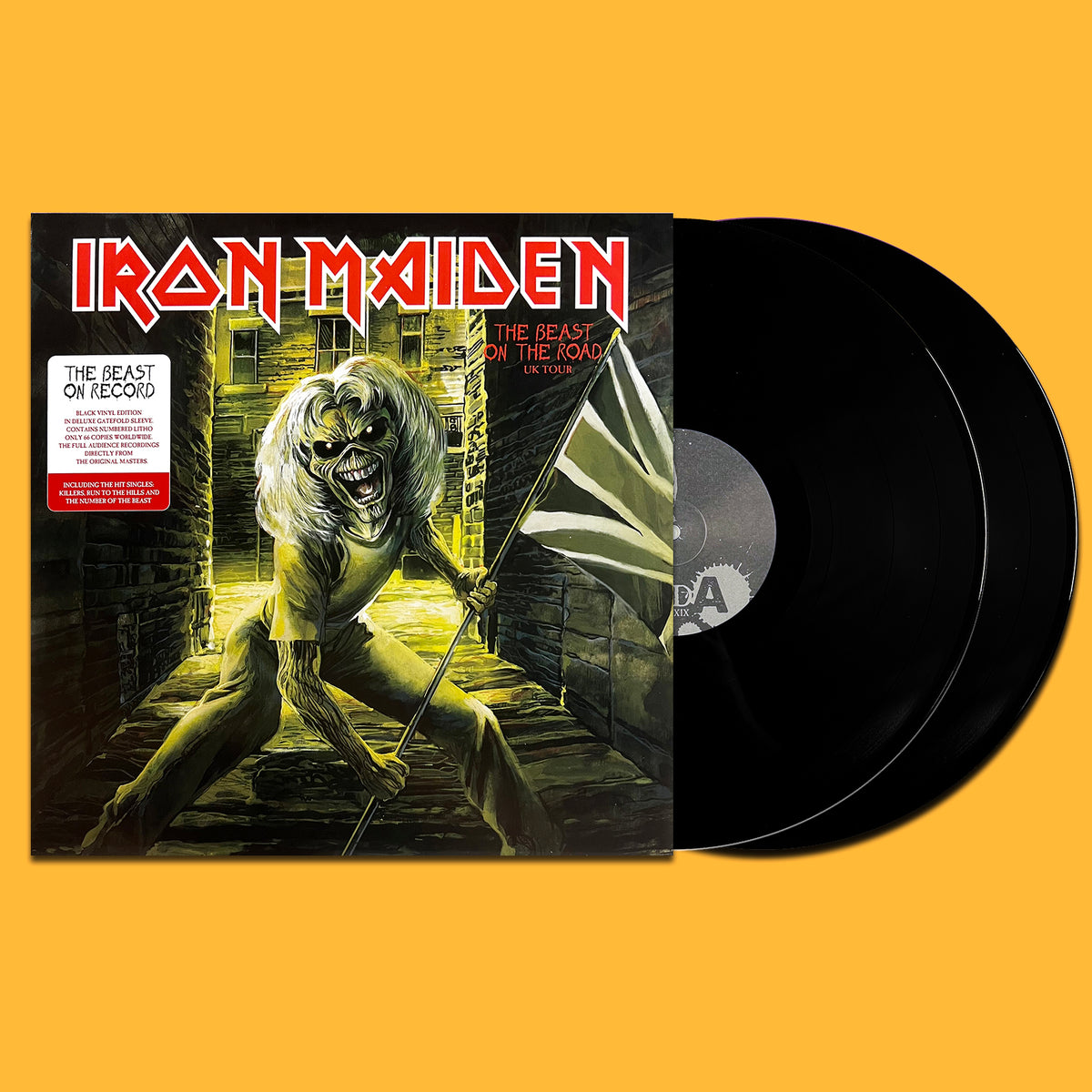 IRON MAIDEN 2xLP The Beast On The Road UK Tour (66 Numbered Copies Lithography)