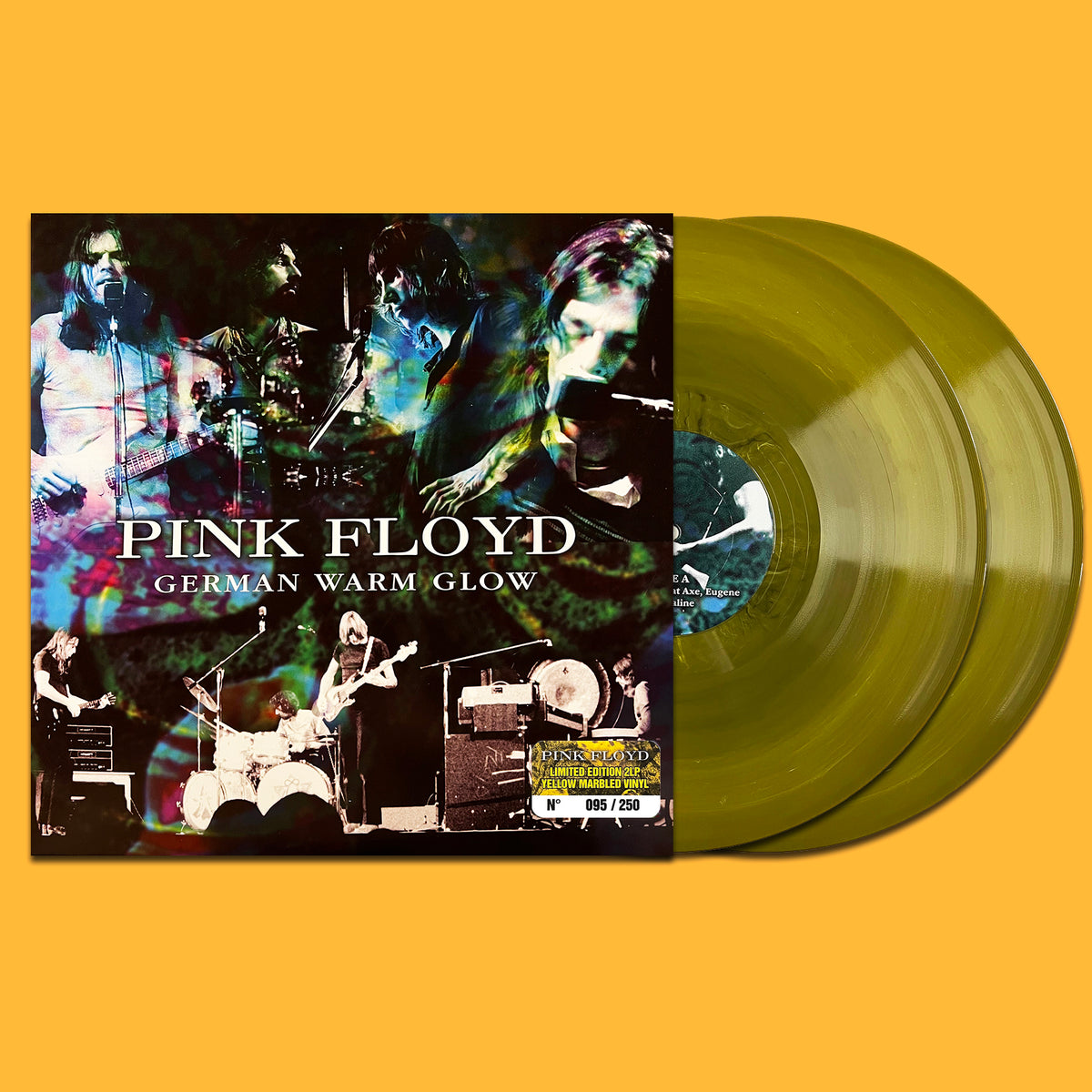 PINK FLOYD 2xLP German Warm Glow (Marbled Yellow Colour 250 Numbered Copies)