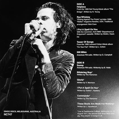 NICK CAVE LP Blood On Your Saddle (Grey Coloured Vinyl) Rare Covers