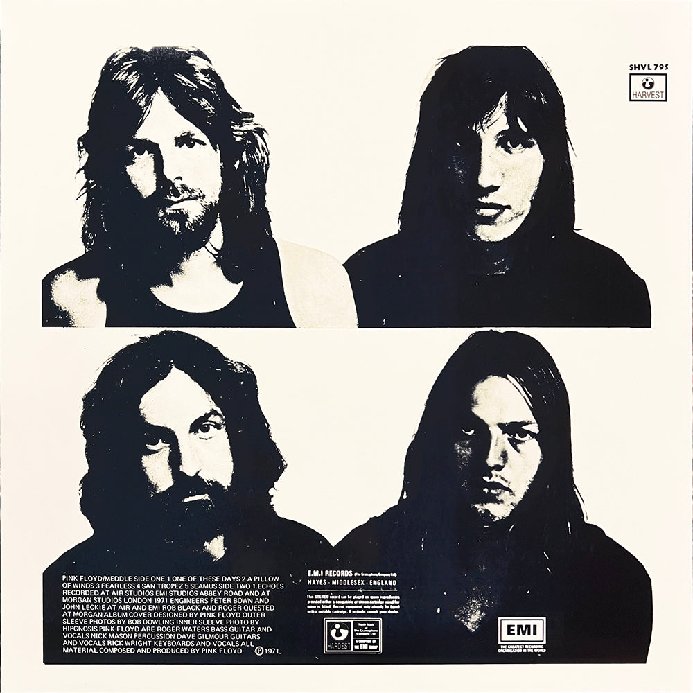 PINK FLOYD LP Meddle (Blue Marble Coloured Vinyl) Rare Israel Edition