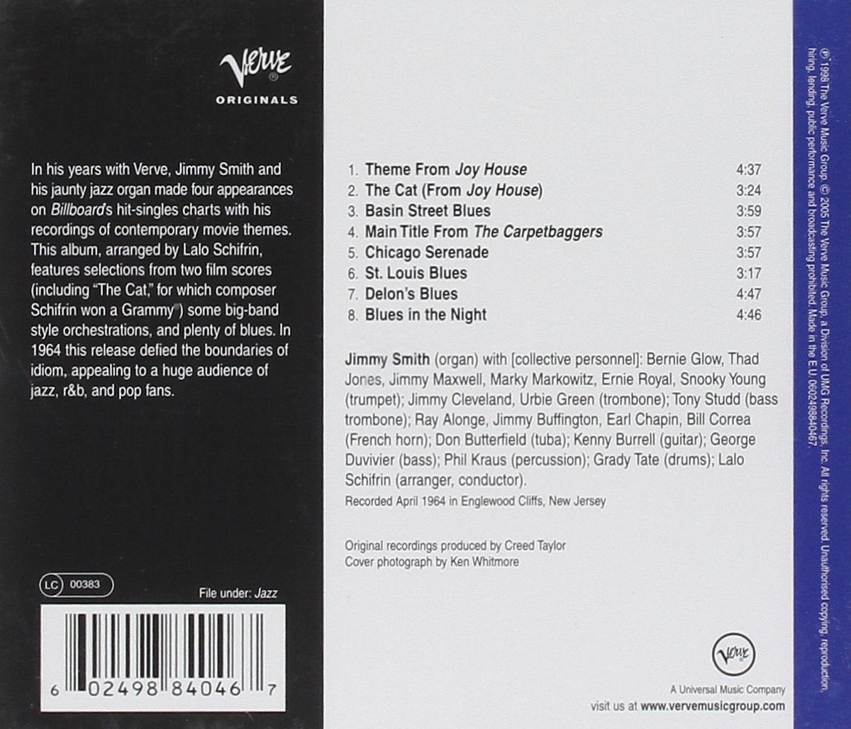 JIMMY SMITH CD The Cat