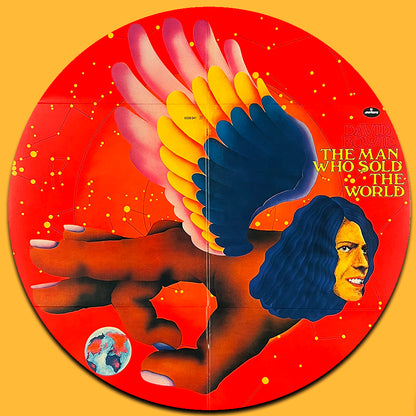 DAVID BOWIE LP The Man Who Sold The World (Round Cover Blue Ice Coloured Vinyl)