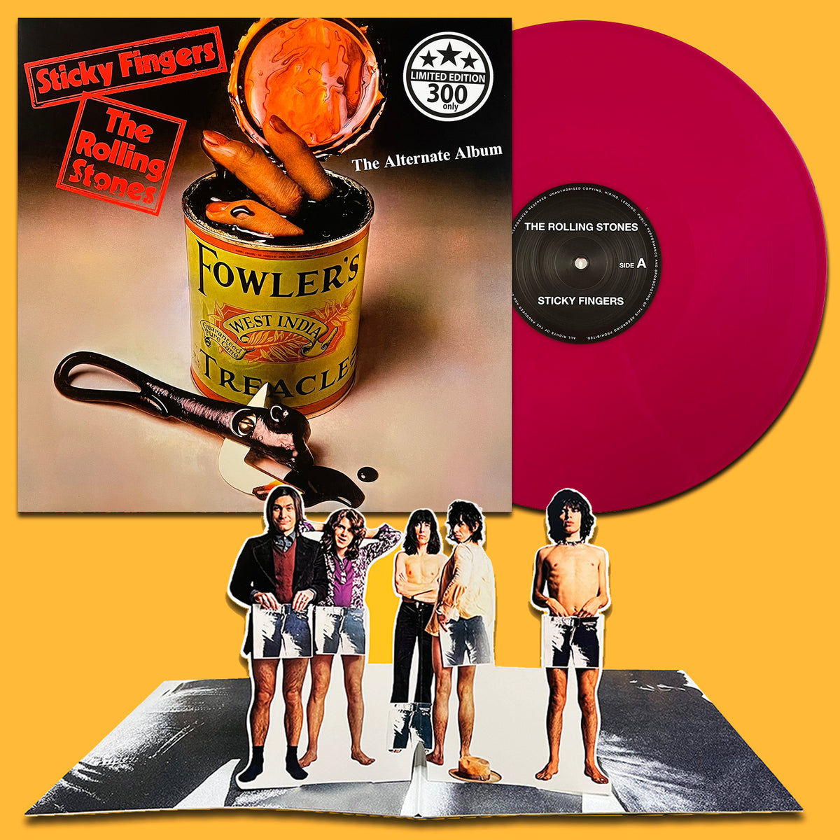 ROLLING STONES LP Sticky Fingers The Alternate Album (Red Vinyl - Pop Up Cover)