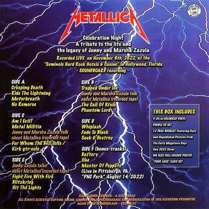 METALLICA 3xLP+2CD BOX SET Celebration Night (Crystal Clear Coloured) 320 Copies