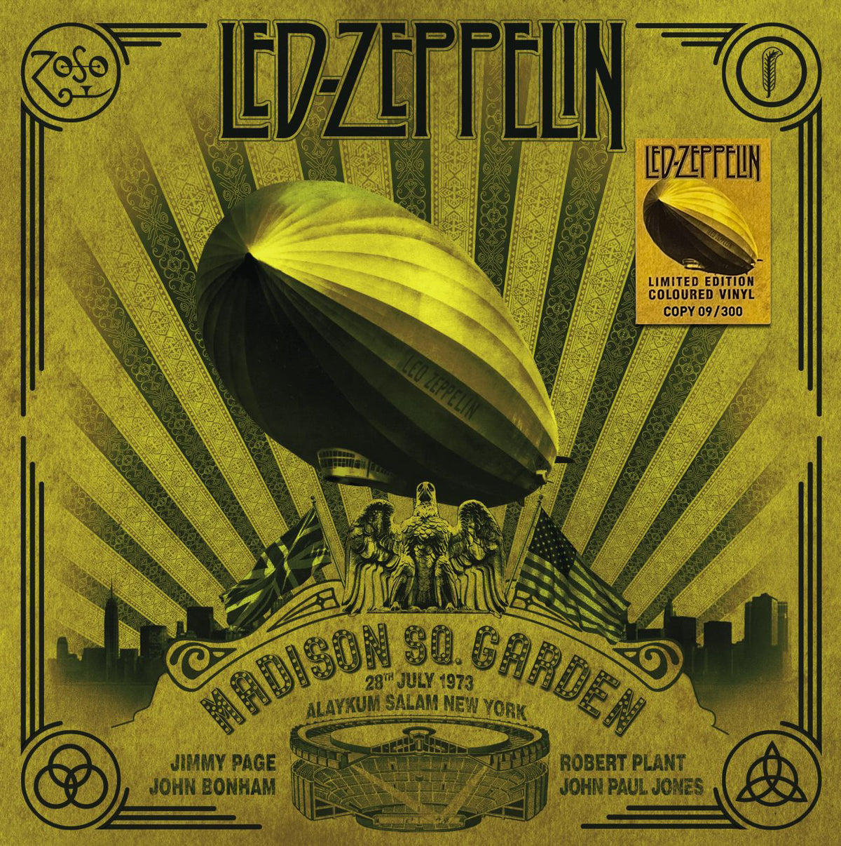 LED ZEPPELIN 3xLP BOX SET Alaykum Salam New York (Purple Coloured with Poster)