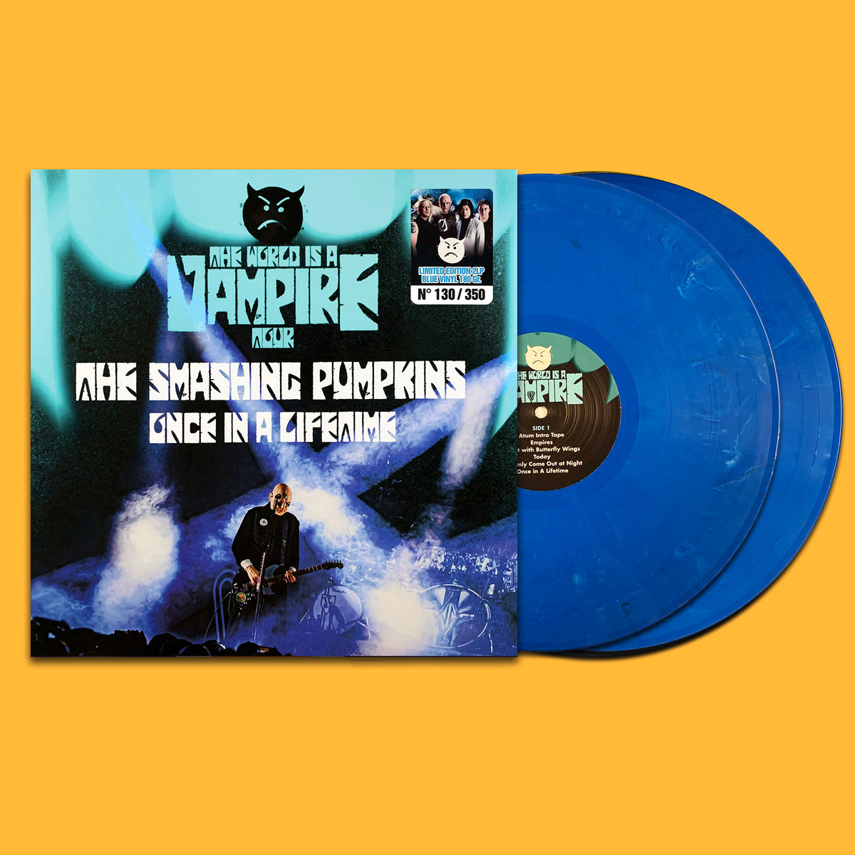 SMASHING PUMPKINS 2xLP Once In A Lifetime (Blue Coloured Vinyls) PROMO