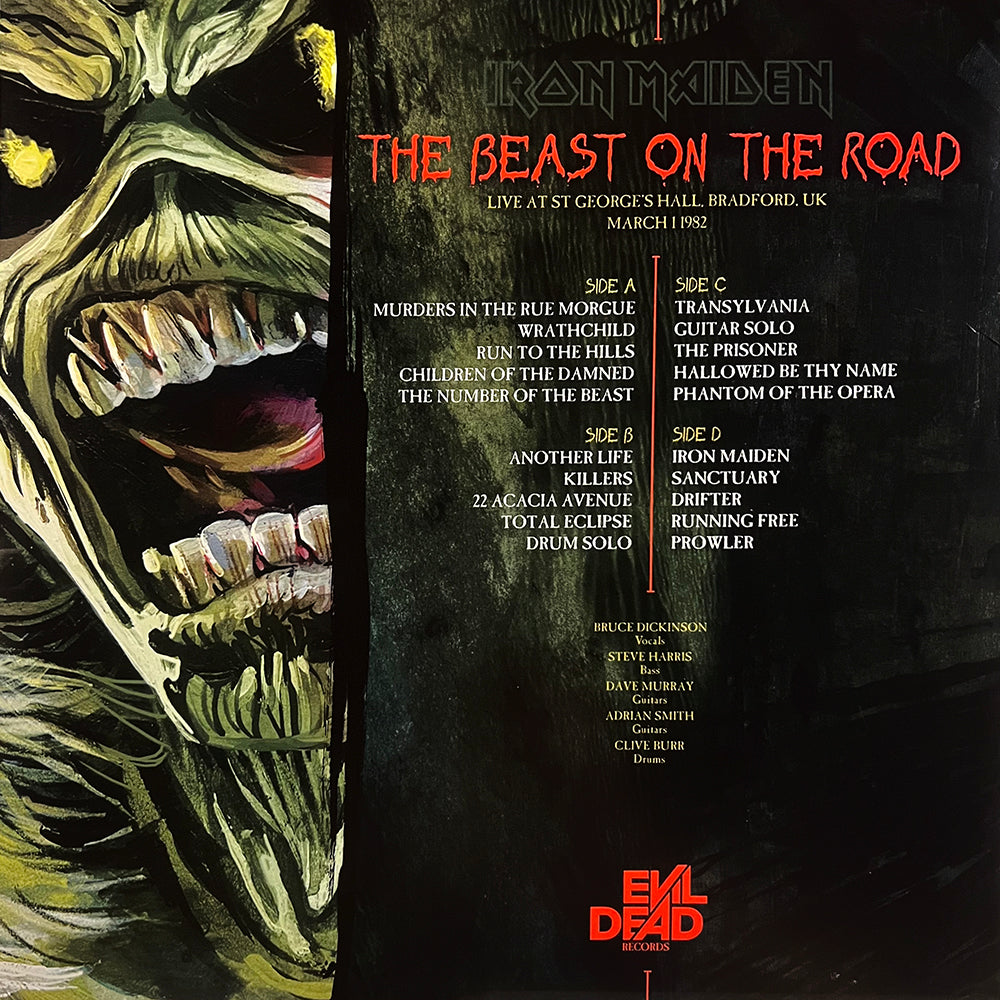 IRON MAIDEN 2xLP The Beast On The Road UK Tour (66 Numbered Copies Lithography)