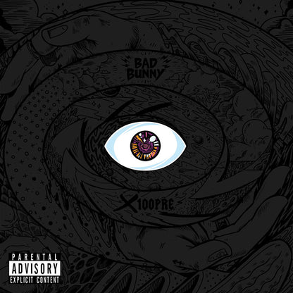 BAD BUNNY 2xLP X100pre (Yellow Marbled Coloured Vinyls) with Poster