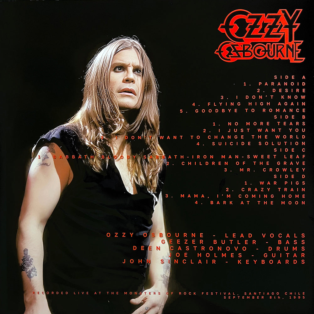OZZY OSBOURNE 2xLP Retirement Sucks (Red Translucid Coloured Vinyl) with Poster