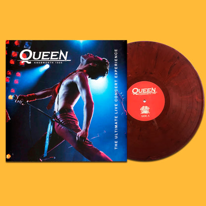 QUEEN LP Knebworth 1986 (Red Marbled Coloured Vinyl) 500 Numbered Copies