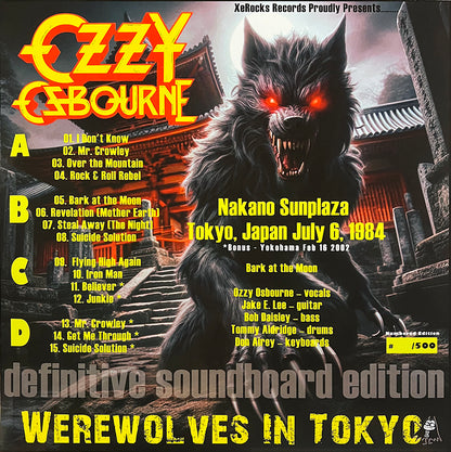 OZZY OSBOURNE 2xLP Werewolves In Tokyo (Yellow Coloured Vinyls)