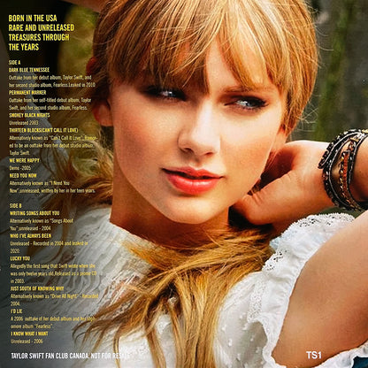 TAYLOR SWIFT LP Born In The USA - Rare and Unreleased Tracks (Blue Colour)