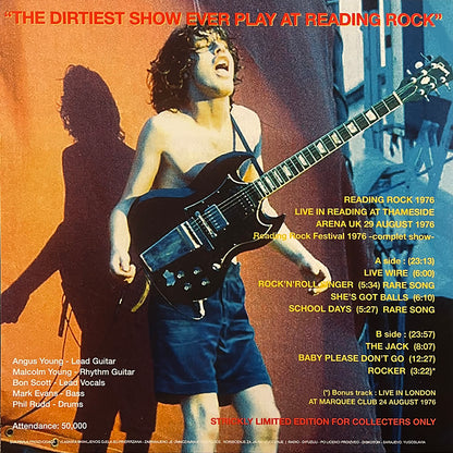 AC/DC LP Bloody Live - Reading '76 (Blue Opaque Coloured Vinyl)