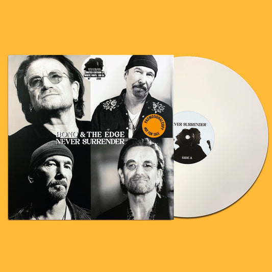 U2 BONO & THE EDGE LP Never Surrender (White Coloured Vinyl) PROMO EDITION