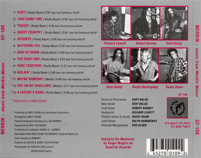 MERKIN CD Music From Merkin Manor + Bonus Tracks