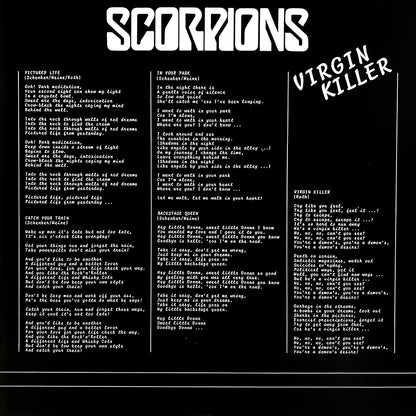 SCORPIONS LP Virgin Killer (180 Gram Vinyl with Insert) Uncensored Cover