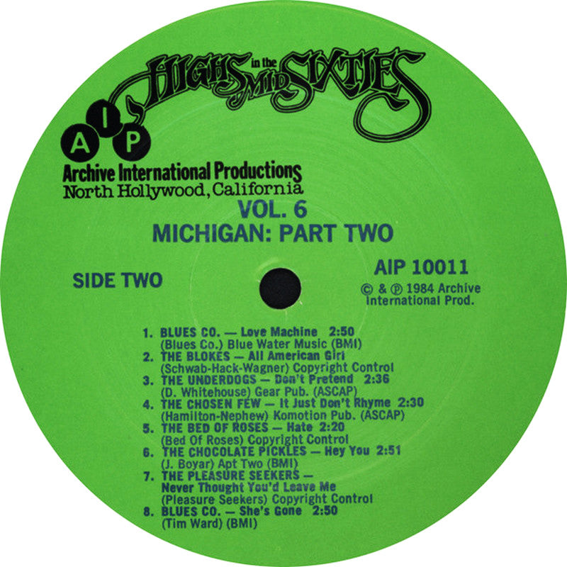 VARIOS LP Highs In The Mid Sixties Volume 6: Michigan Part 2