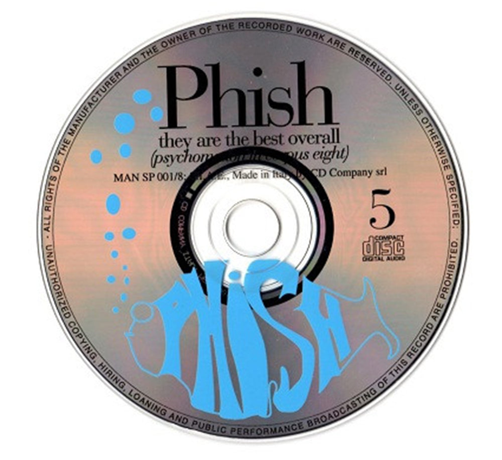 PHISH 2xCD They Are The Best Overall (Psychomotion In Corpus Eight) 5/6