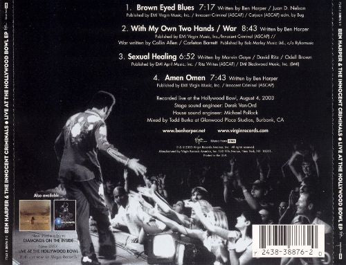 BEN HARPER CD Live At The Hollywood Bowl EP